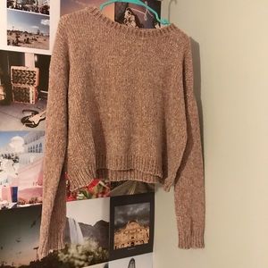 Blush Cropped Sweater